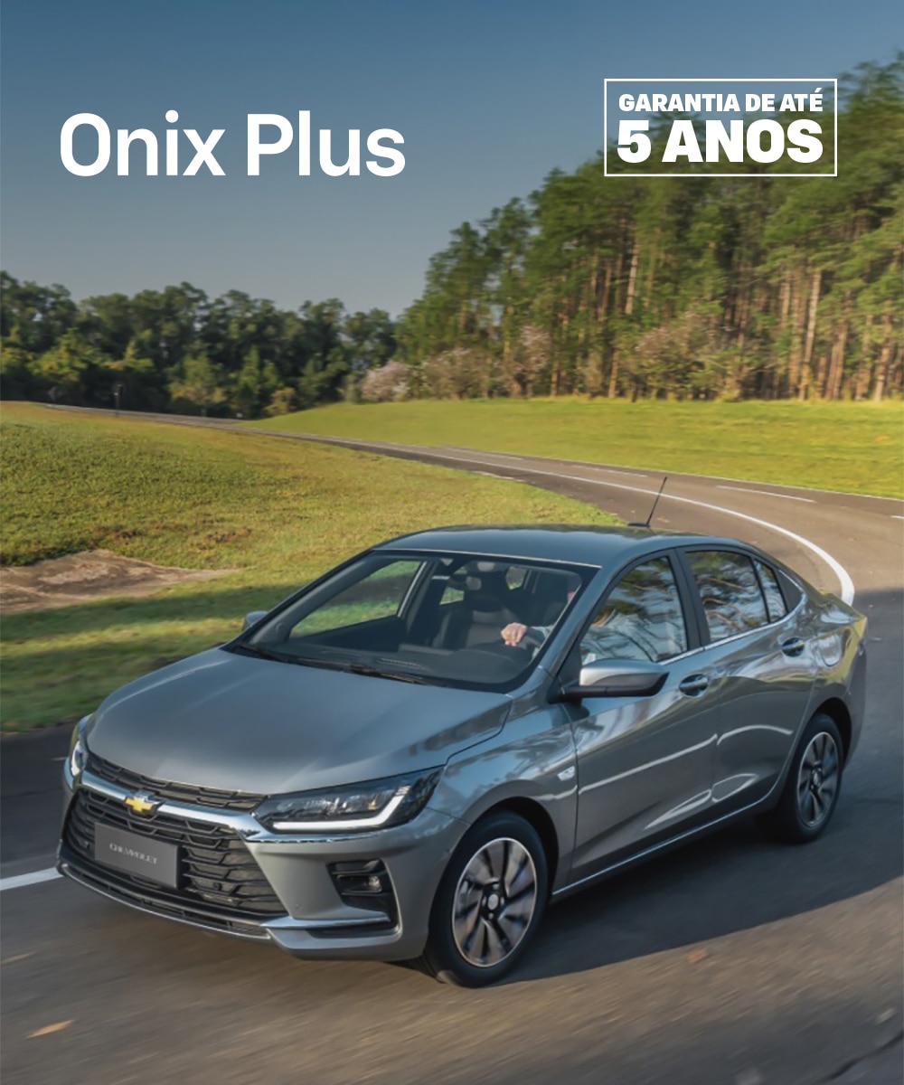 Carro Onix Plus 2027 com garantia de até 5 anos